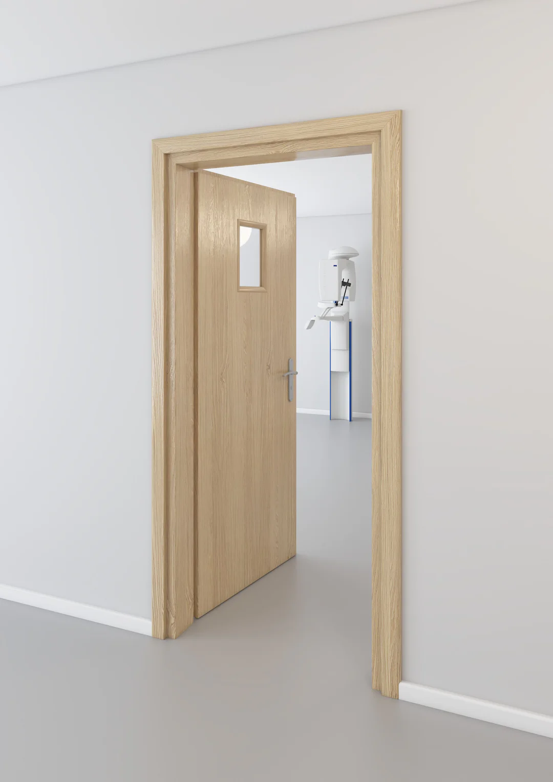 Light Oak · Vision panel · Lead casing — preview